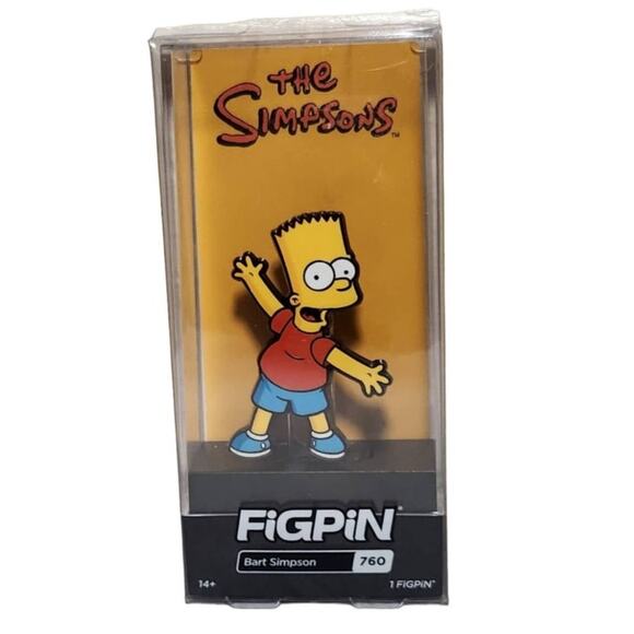 Figpin The Simpsons: Bart Simpson 760 Enamel Pin Collectible New Sealed - Picture 1 of 5